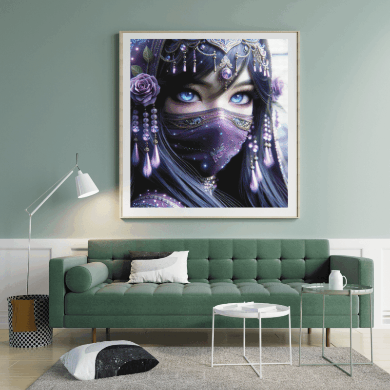 Zyraluna Schattenrose by Lexxy 80x80 123 Farben | Ai Art