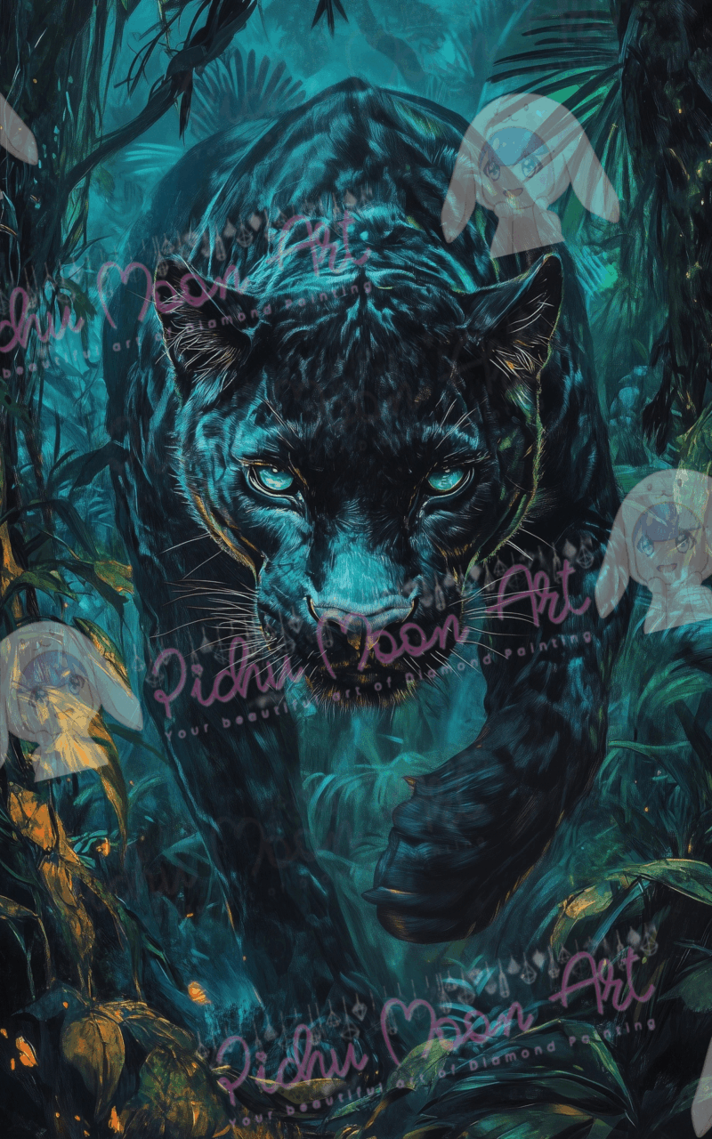 Jungle Phantom by Salzkatze.ai 50x80 52 Farben | Ai Art