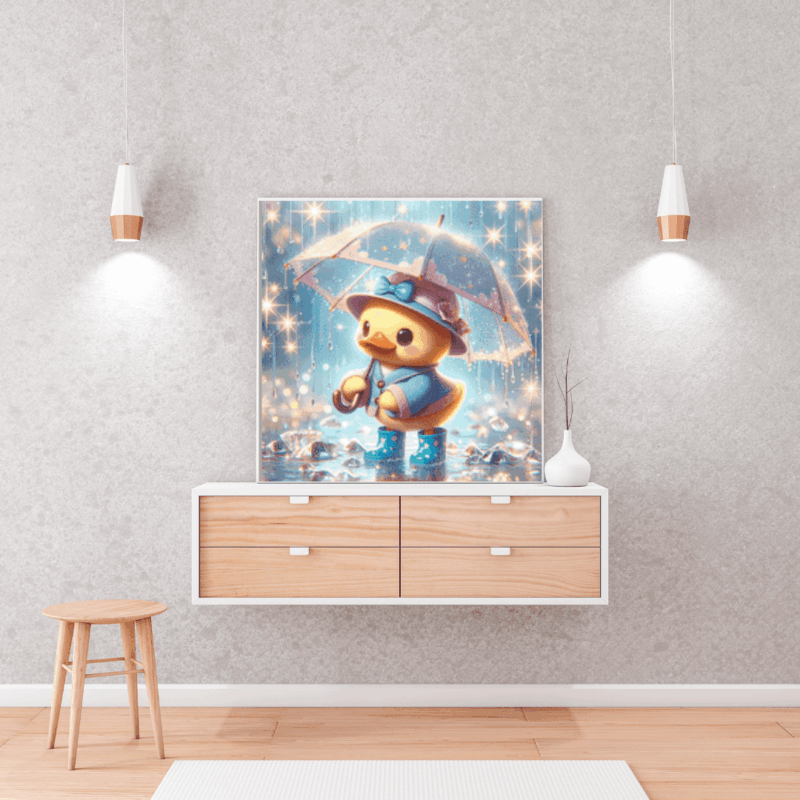 Das Regenlied der Federfee by Lexxy 50x50 145 Farben | Ai Art