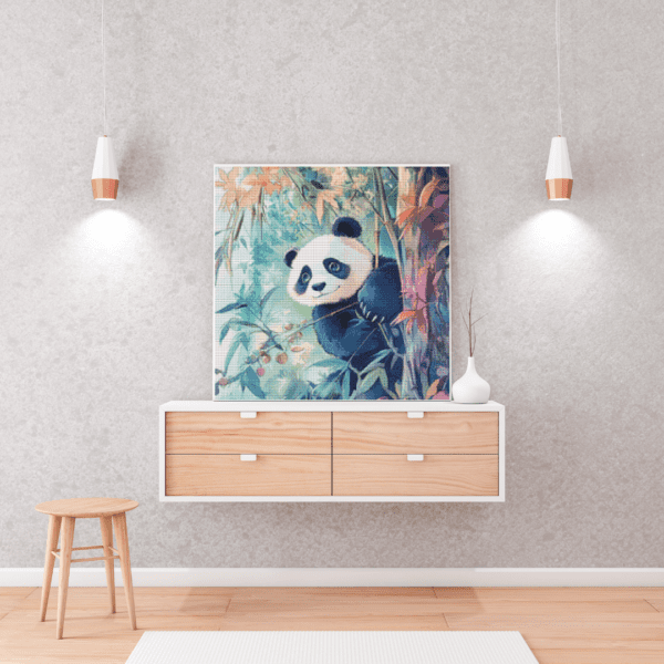Forest Companion by Sakura cherry ai 50x50 80 Farben | Ai Art – Bild 3