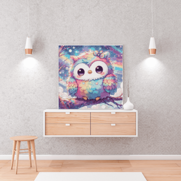 Owly McFluff by Salzkatze.ai 50x50 80 Farben | Ai Art – Bild 2