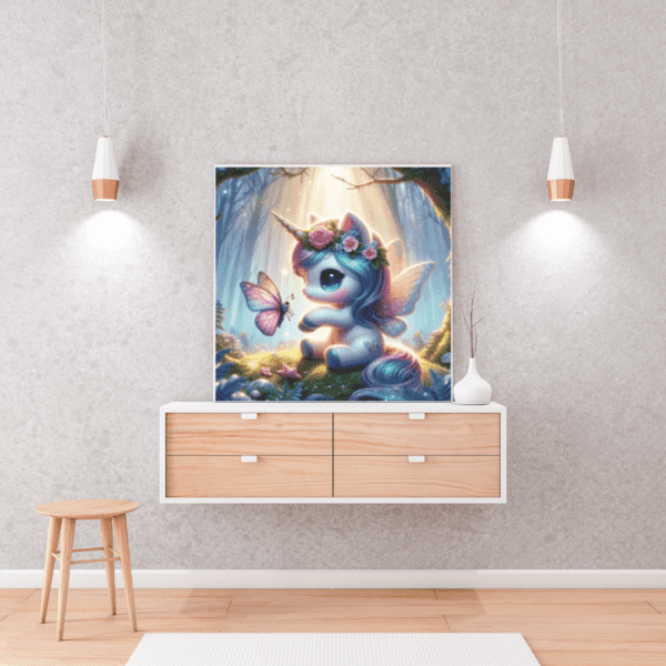 Sternenlicht im Schmetterlingswald by Lexxy 50x50 141 Farben | Ai Art – Bild 3