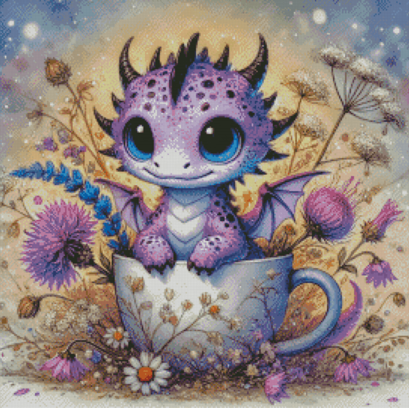 Teacup Dragon by salzkatze.ai 50x50 56 Farben