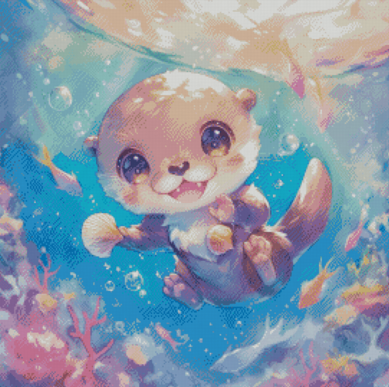 Otterly Adorable by Shalajarias 50x50 56 Farben