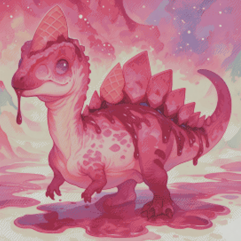 Raspberry Ripple Roar by Shalajarias 50x50 56 Farben