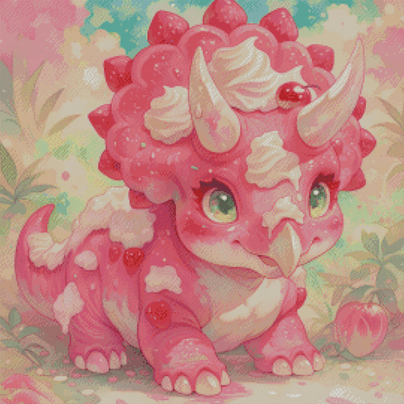 Strawberry Horn Delight by Shalajarias 50x50 56 Farben