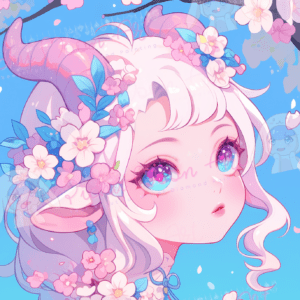 Blossom whisperer by Shalajarias 50x70 49 Farben | Ai Art