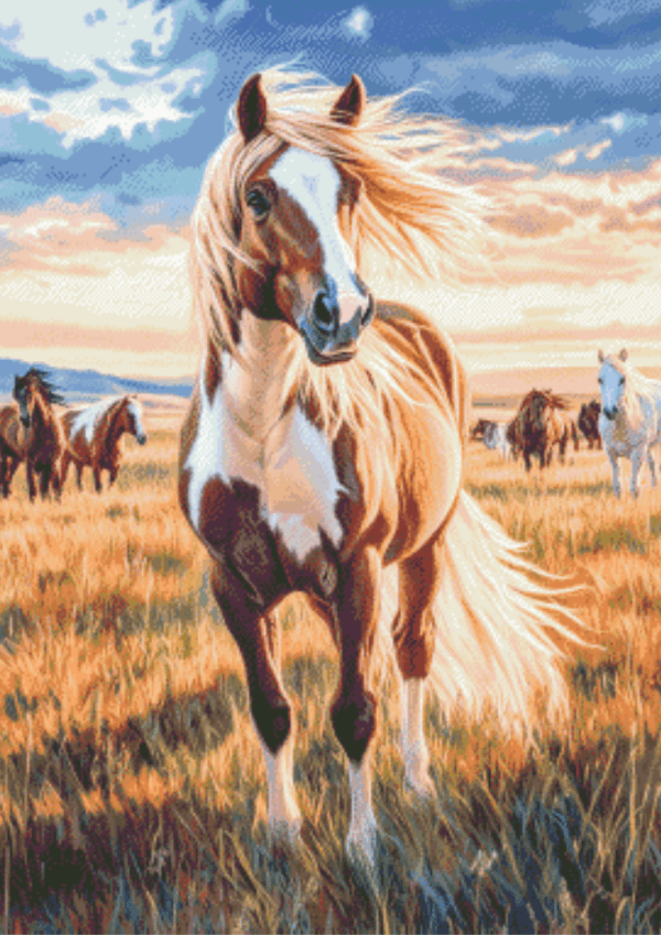 Wild & Free by Salzkatze.ai 50x70 56 Farben