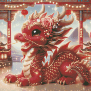 Jewel Flame Dragon by Lexxy ai 50×70 56 Farben