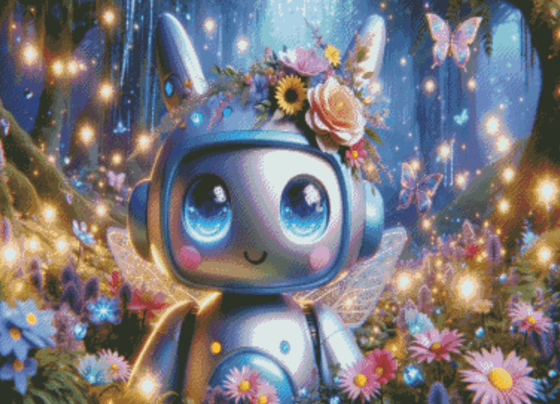 Fairybot Dream by Lexxy ai 50×70 56 Farben