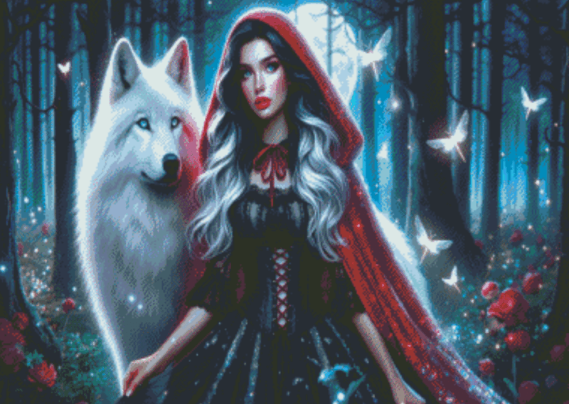 Scarlet Moon Huntress by Lexxy ai 50×70 56 Farben