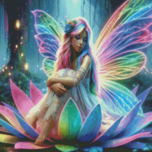 Luminous Lotus Fairy by Lexxy ai 50×70 56 Farben