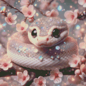 Crystal Serpent by Lexxy ai 50x60 56 Farben