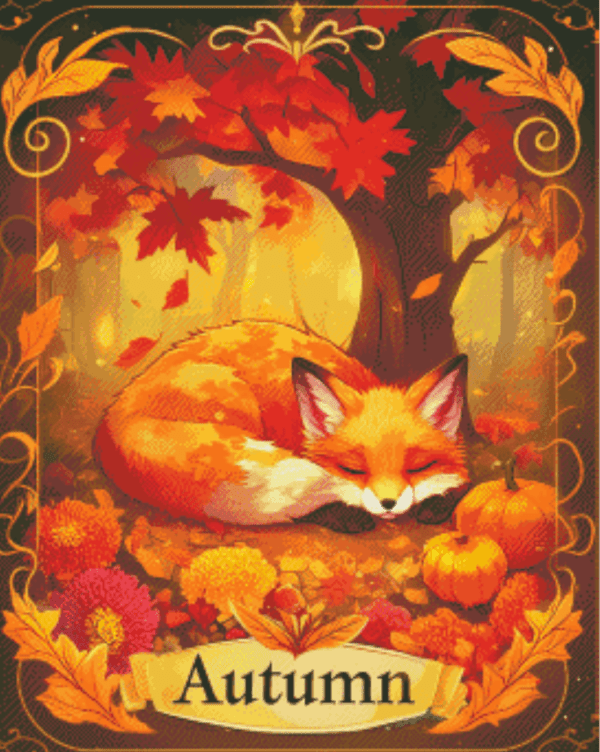 Tarot Card : Autumn by Shalajarias 50x60 56 Farben