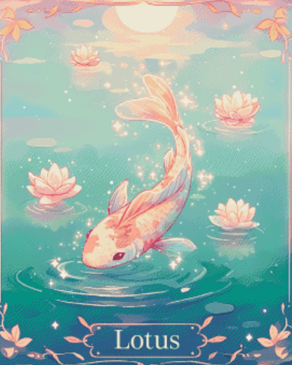 Tarot Card : Lotus by Shalajarias 50x60 56 Farben