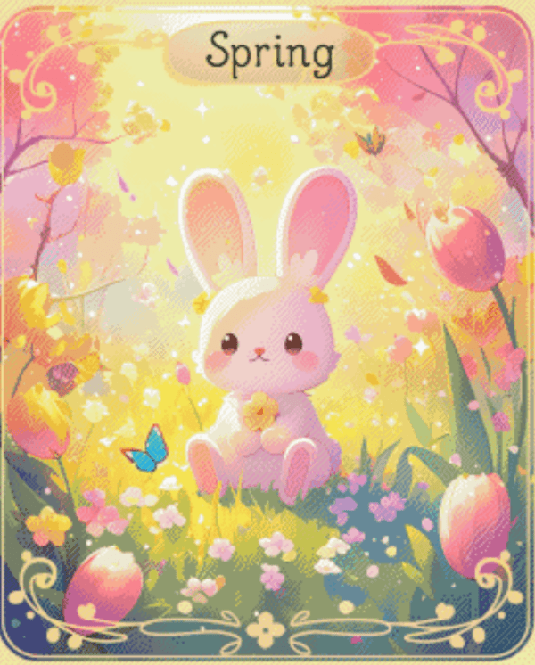 Tarot Card : Spring by Shalajarias 50x60 56 Farben