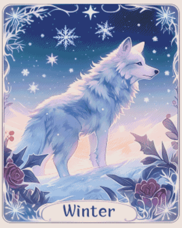 Tarot Card : Winter by Shalajarias 50x60 56 Farben