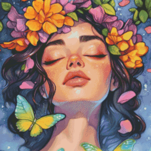 Butterfly Serenityby Finira 50×65 56 Farben