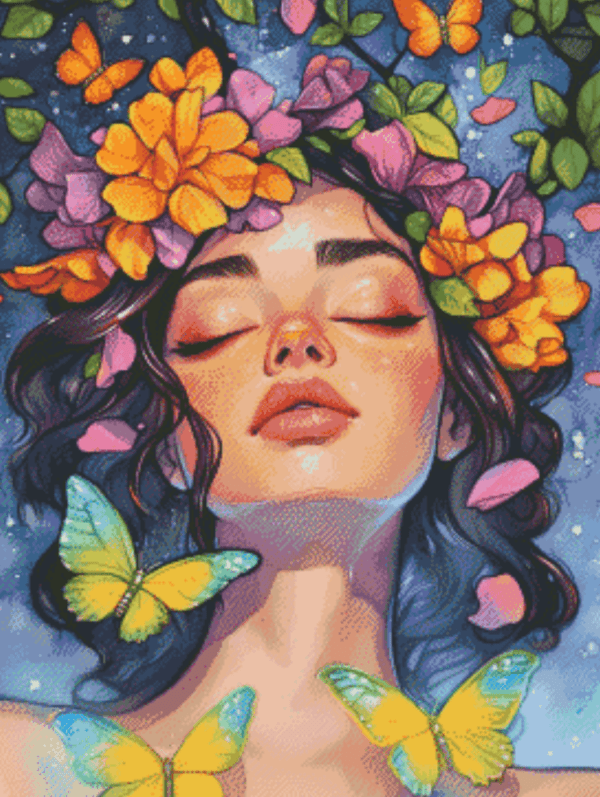 Butterfly Serenityby Finira 50×65 56 Farben