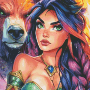 Warrior of the Nature by Finira 50×65 56 Farben