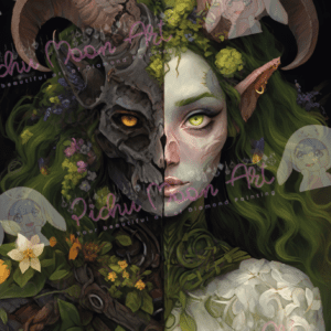 Bloom and Bone by Shalajarias 50x70 80 Farben | Ai Art