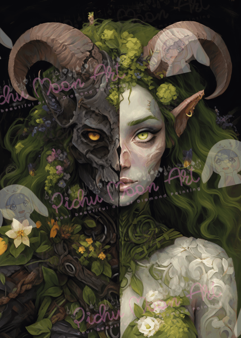 Bloom and Bone by Shalajarias 50x70 80 Farben | Ai Art