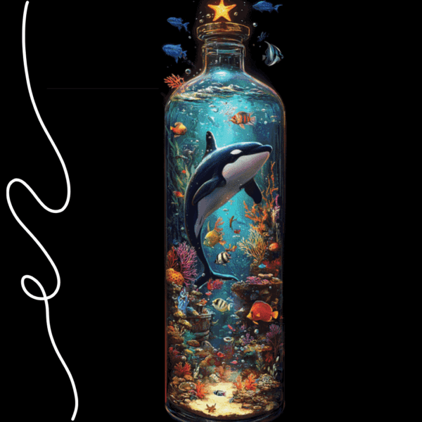 Life in a Bottle - Klang des Meeres by Sakura.Cherry ai 50×160 80 Farben | LAGER