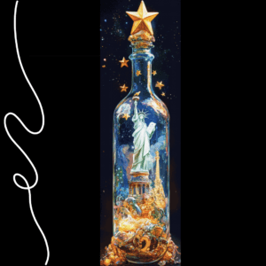 Life in a Bottle - America by Sakura.Cherry ai 50×160 80 Farben | Ai Art