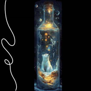 Life in a Bottle - Save my life by Sakura.Cherry ai 50×160 80 Farben | Ai Art