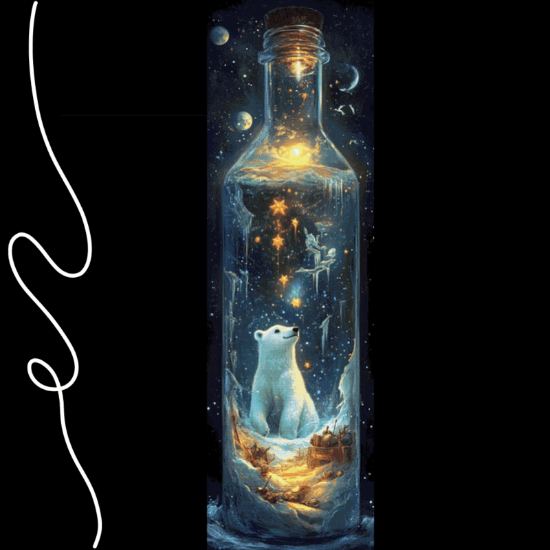 Life in a Bottle - Save my life by Sakura.Cherry ai 50×160 80 Farben | Ai Art