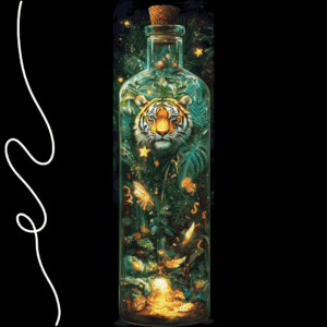 Life in a Bottle - Jungle by Sakura.Cherry ai 50×160 80 Farben | Ai Art