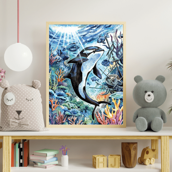 Echoes of the Deep by Harenas Artwork ai 50x70 285 Farben LAGER – Bild 2