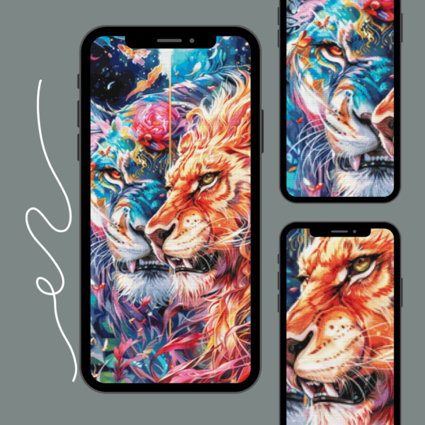 two face by Sakura cherry ai 60×100 353 Farben – Bild 2