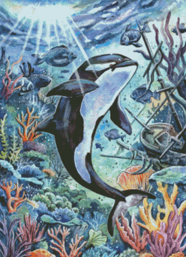 Echoes of the deep by Harenas Artwork 50x70 eckige Steine