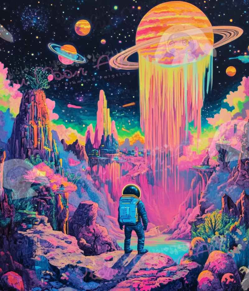 Cosmic Odyssey by Salzkatze.ai 70x100 254 Farben | Ai Art