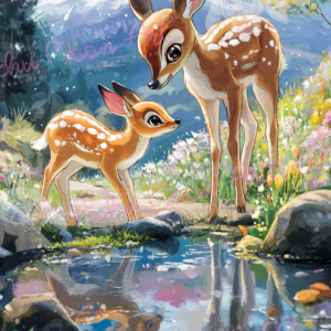 Reflection of Innocence by Sakura.Cherry ai 50×70 57 Farben | Ai Art