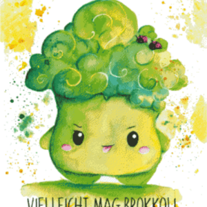 Brokkoli von Tiny Tami 50x70