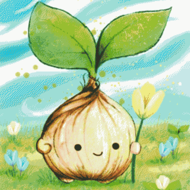 Fruehlingszwiebel von Tiny tami 50x50