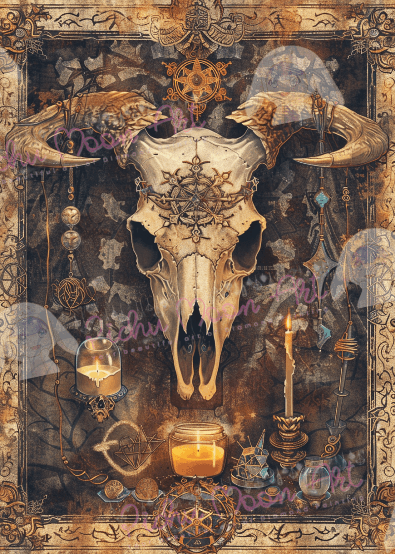 Tarot Card Silence by Sakura.Cherry ai 50×70 49 Farben | Ai Art