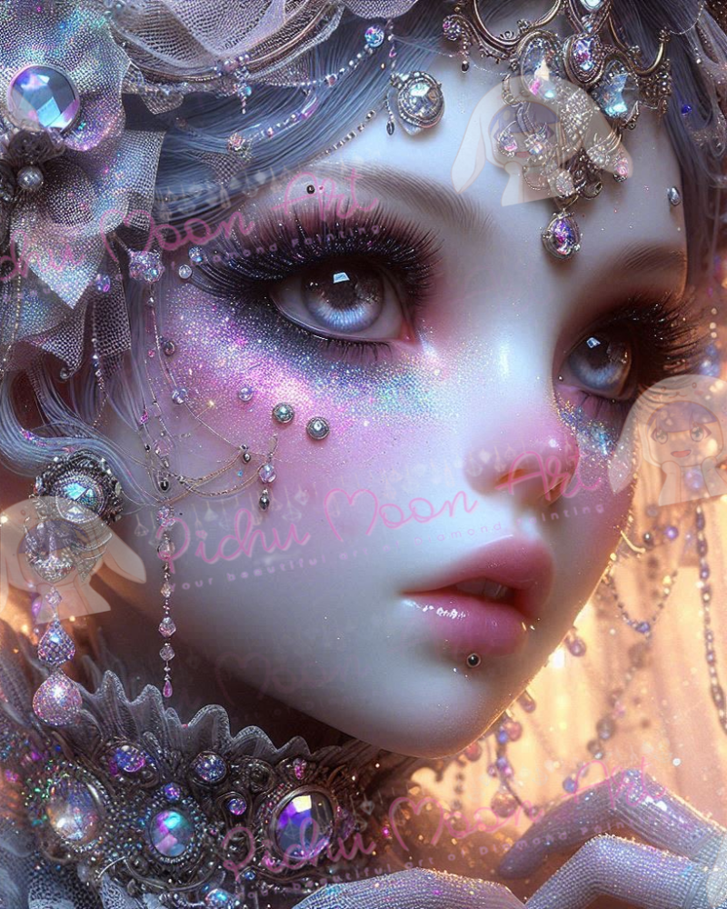 The Ethereal Jewel of Twilight by Lexxy 80x100 148 Farben | Ai Art