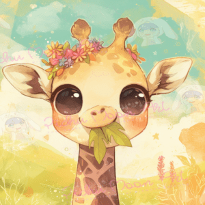 Leafy smiles by Shalajarias 50x50 50 Farben | Ai Art