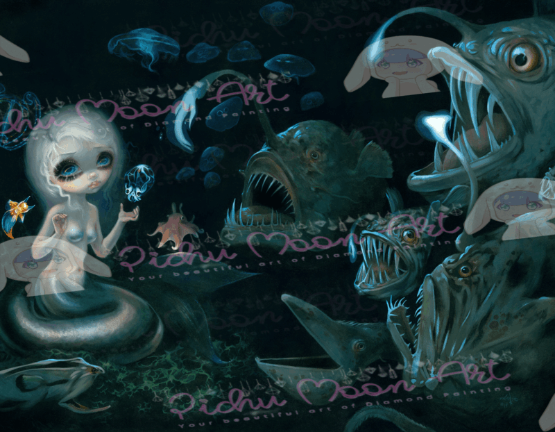 Abyssal Mermaid by Jasmine Becket Griffith 70x90 106 Farben