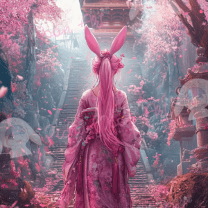 Usagiko by Sakura.Cherry ai 50×70 80 Farben | Ai Art