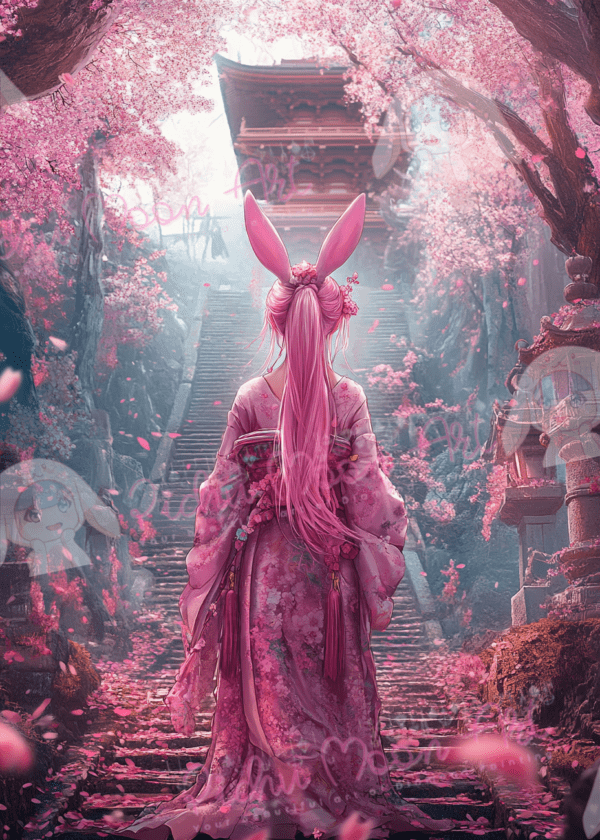 Usagiko by Sakura.Cherry ai 50×70 80 Farben | Ai Art