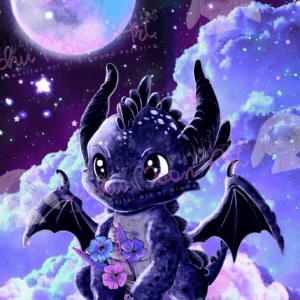 Wolkendrache by Tiny tami 50×70 67 Farben | Ai Art