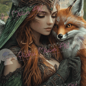 Yasei no Hime by Sakura.Cherry ai 50×70 76 Farben | Ai Art