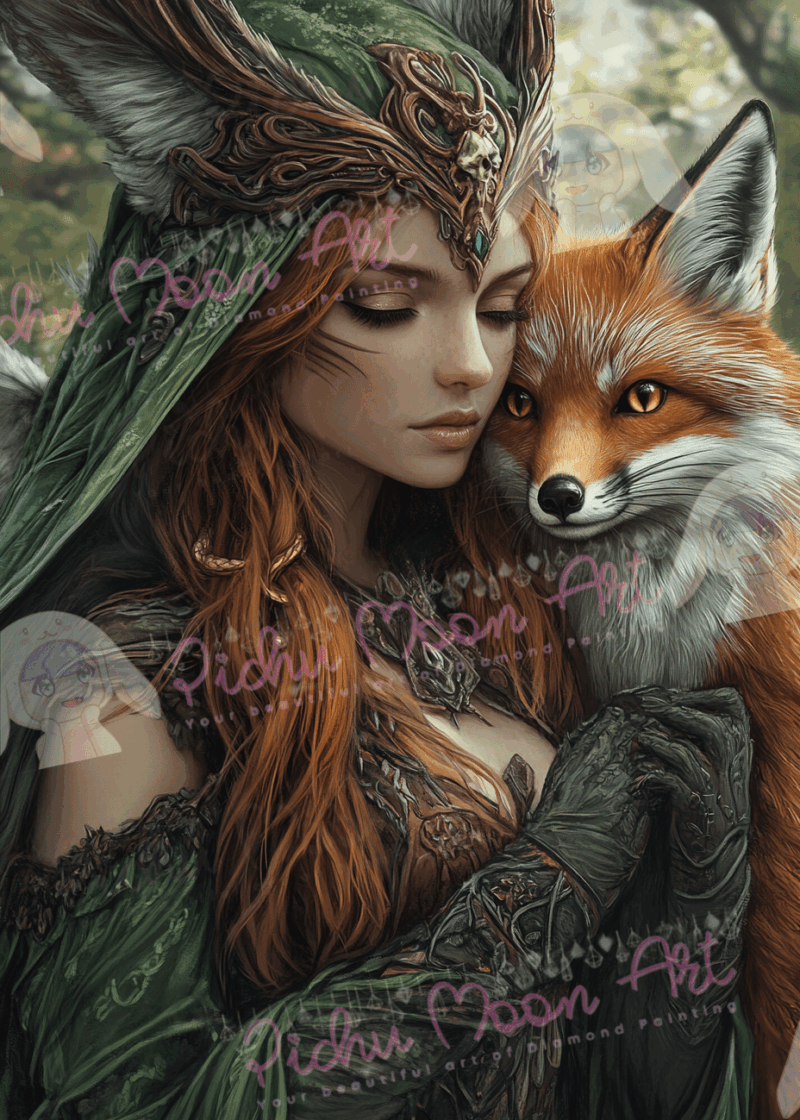 Yasei no Hime by Sakura.Cherry ai 50×70 76 Farben | Ai Art