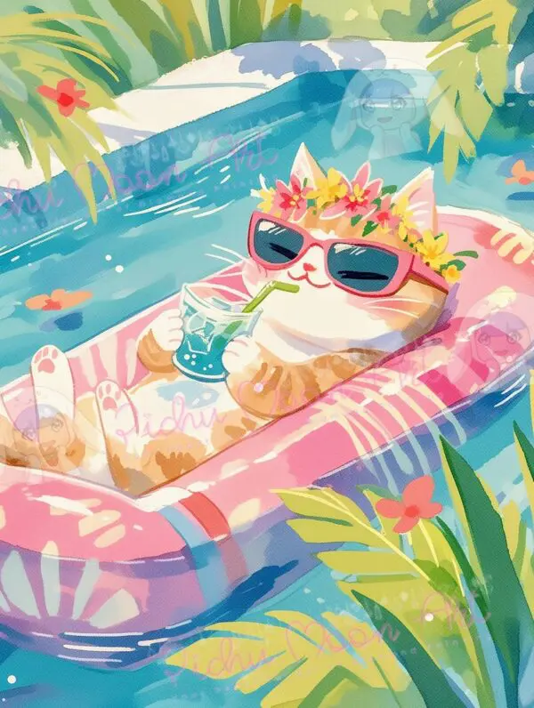 Purrfectly Floating