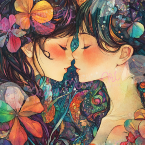 Blüten der Liebe by Sakura.Cherry ai 50×70 186 Farben | Ai Art