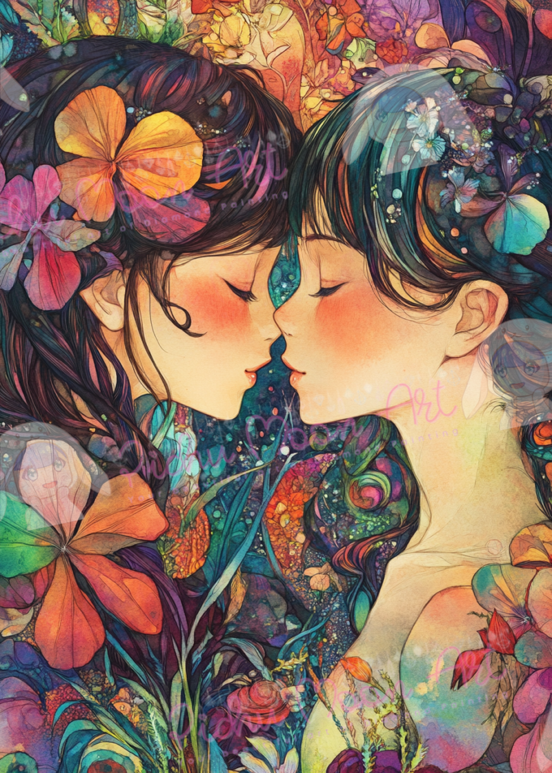 Blüten der Liebe by Sakura.Cherry ai 50×70 186 Farben | Ai Art